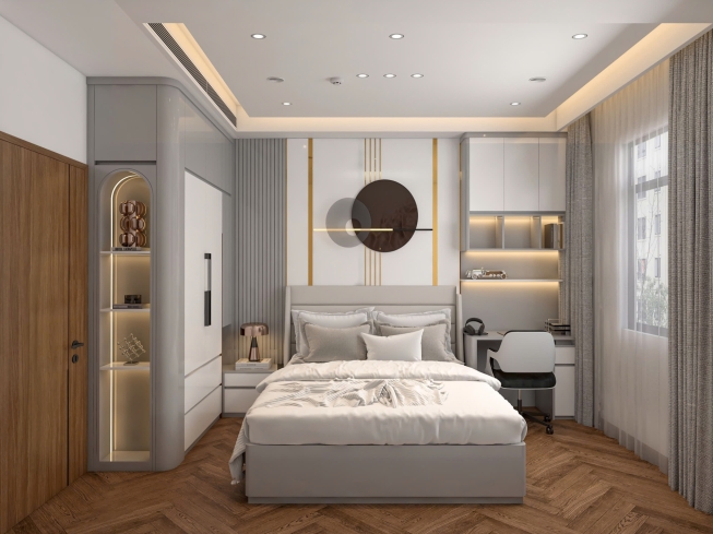 Thi công phòng ngủ hiện đại 1