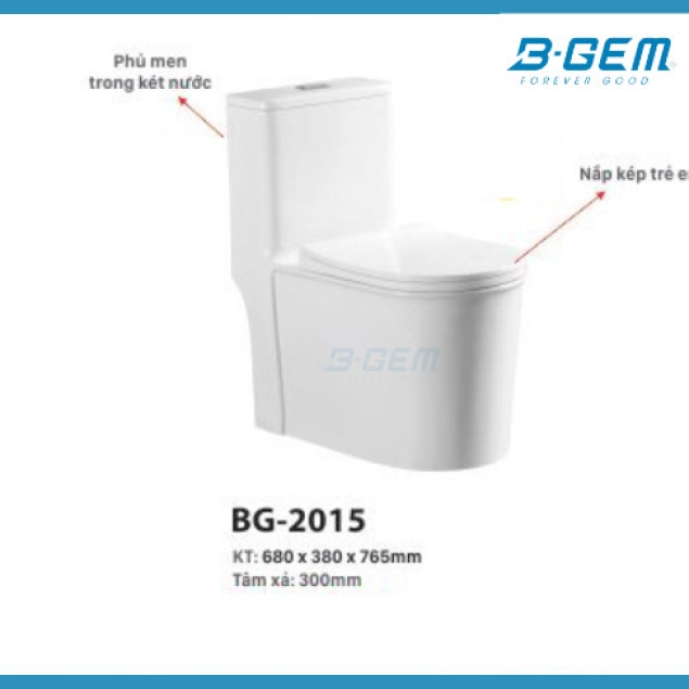 BÀN CẦU KHỐI SỨ TINH KHIẾT CAO CẤP B-GEM BG-2015