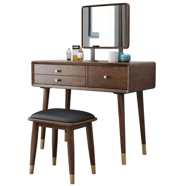 Bộ Bàn Phấn Gỗ Óc Chó TN 02