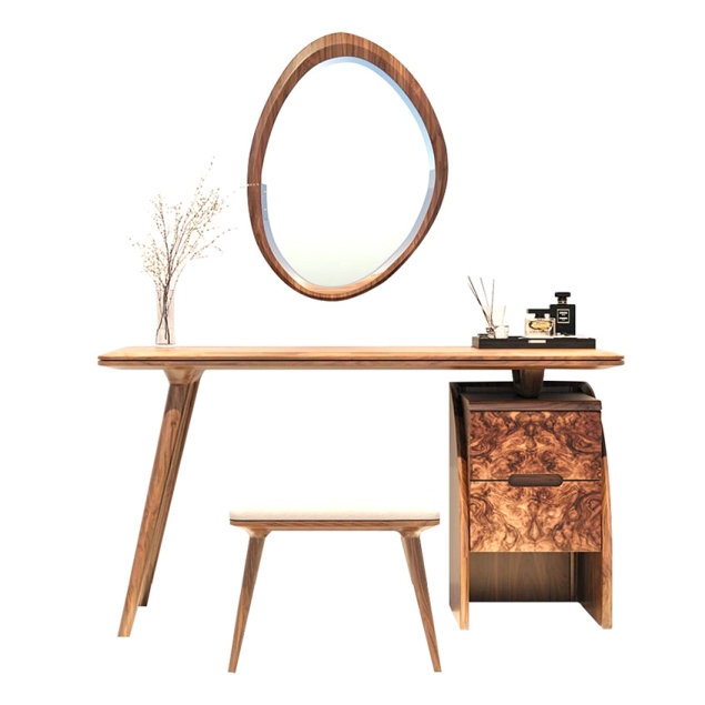 Bộ Bàn Phấn Gỗ Sồi TN01