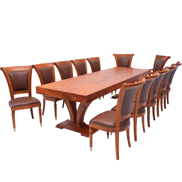 Bộ Bàn Ăn Gỗ Gõ Đỏ TN01