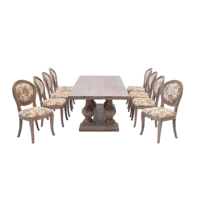 Bộ Bàn Ăn Gỗ Sồi Mỹ TN 02