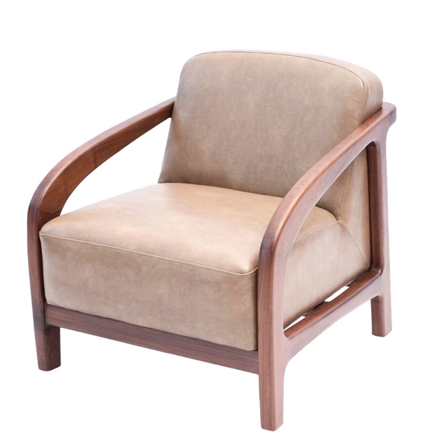 Ghế Sofa Gỗ Sồi Mỹ 01 Chỗ Ngồi TN05