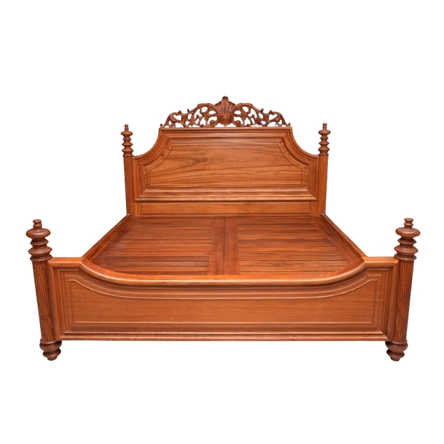 Giường Ngủ Gỗ Gõ Đỏ TN02