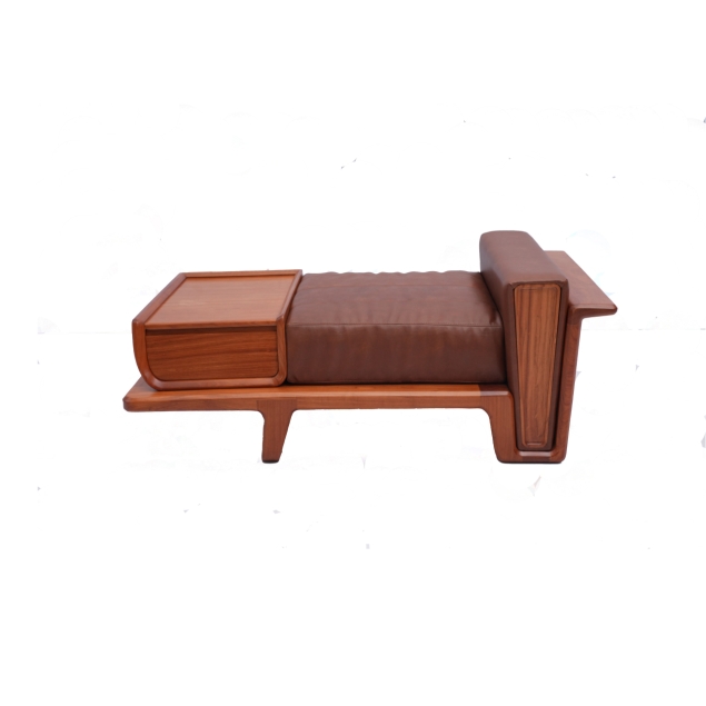 Sofa Gỗ Gõ Đỏ 01 Chỗ Ngồi TN01