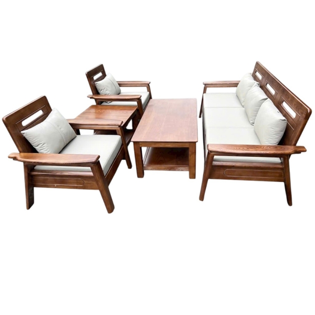 Bộ Sofa Gỗ Sồi Nga TN03